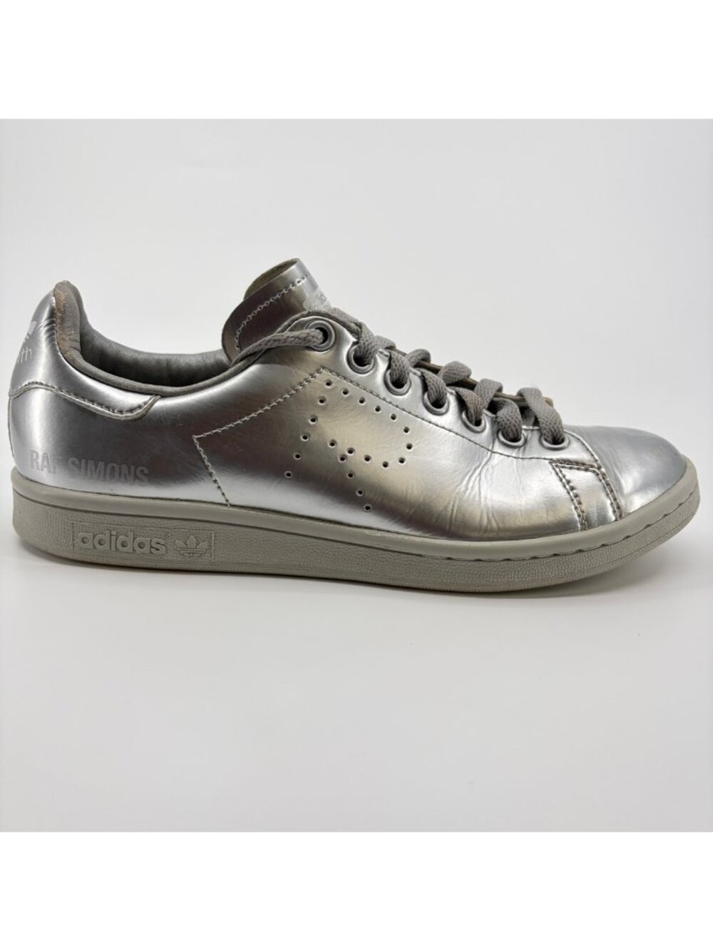 Adidas Stan Smith x Raf Simons Mens Size 6.5 Silver Athletic Shoes Sneakers